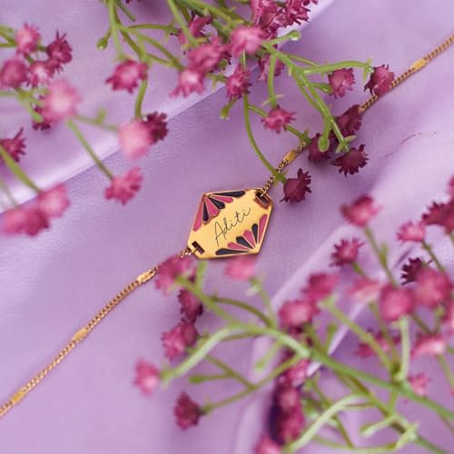 Image of SALTY Personalized Engraved Bracelet for Women & Girls | Fancy Jewellery Gifts | Hand Band | Fashion Accessories for Girls | Minimal Jewelry Design | Ideal for Gifting | Marriage, Birthday | Gift for Valentine Day