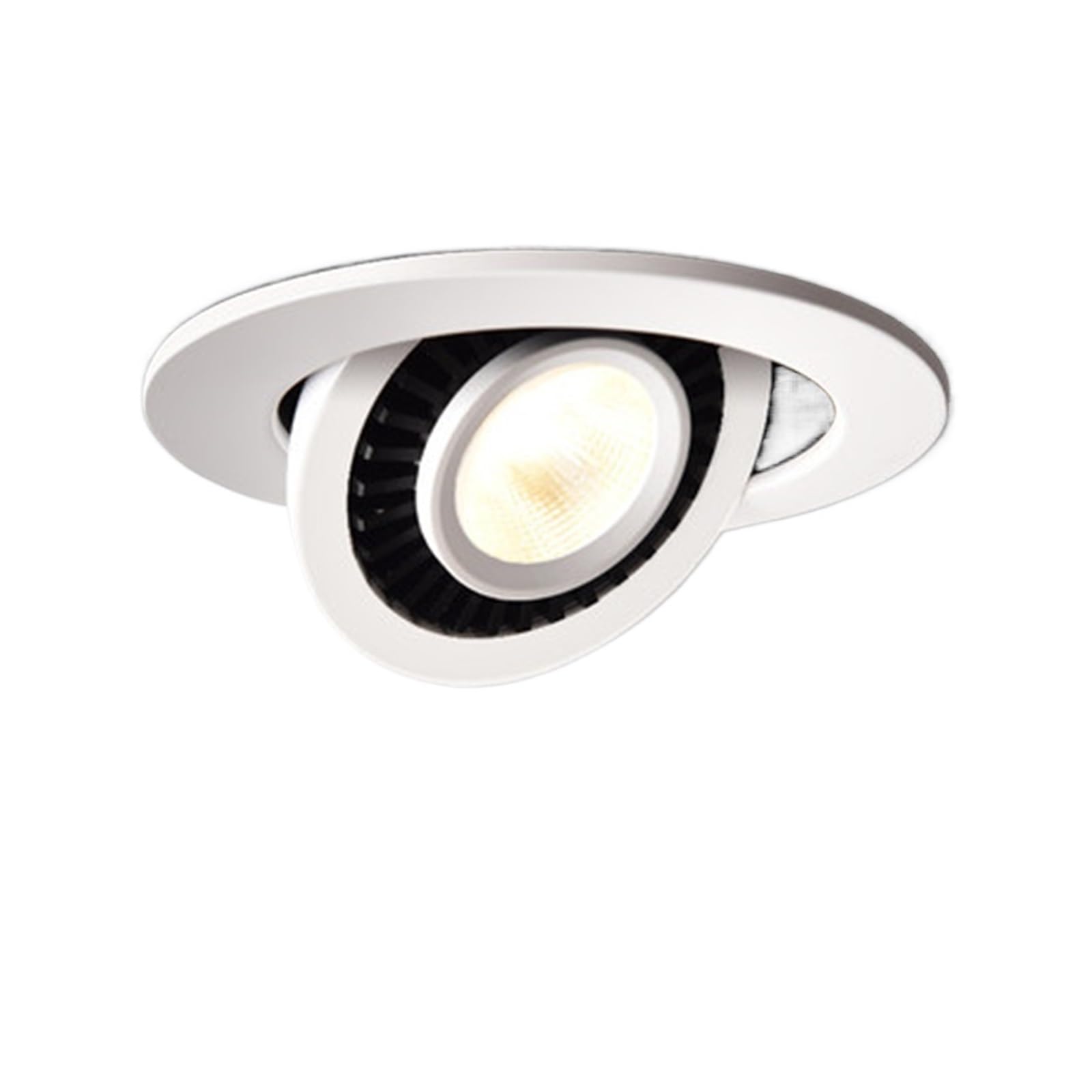 Focos empotrables de techo, lámpara Led regulable, luz de techo Cob, 5w, 7w, 10w, 12w, 85-265v, for cocina, dormitorio y hogar(Black,Cold White)
