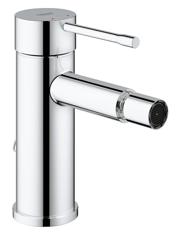 GROHE Essence – Grifería de bidé, ahorro de agua (Aireador con rótula orientable, con vaciador automático de varilla, 15 cm de altura, con herramienta 3 en 1, fácil instalación), cromo, 32935001