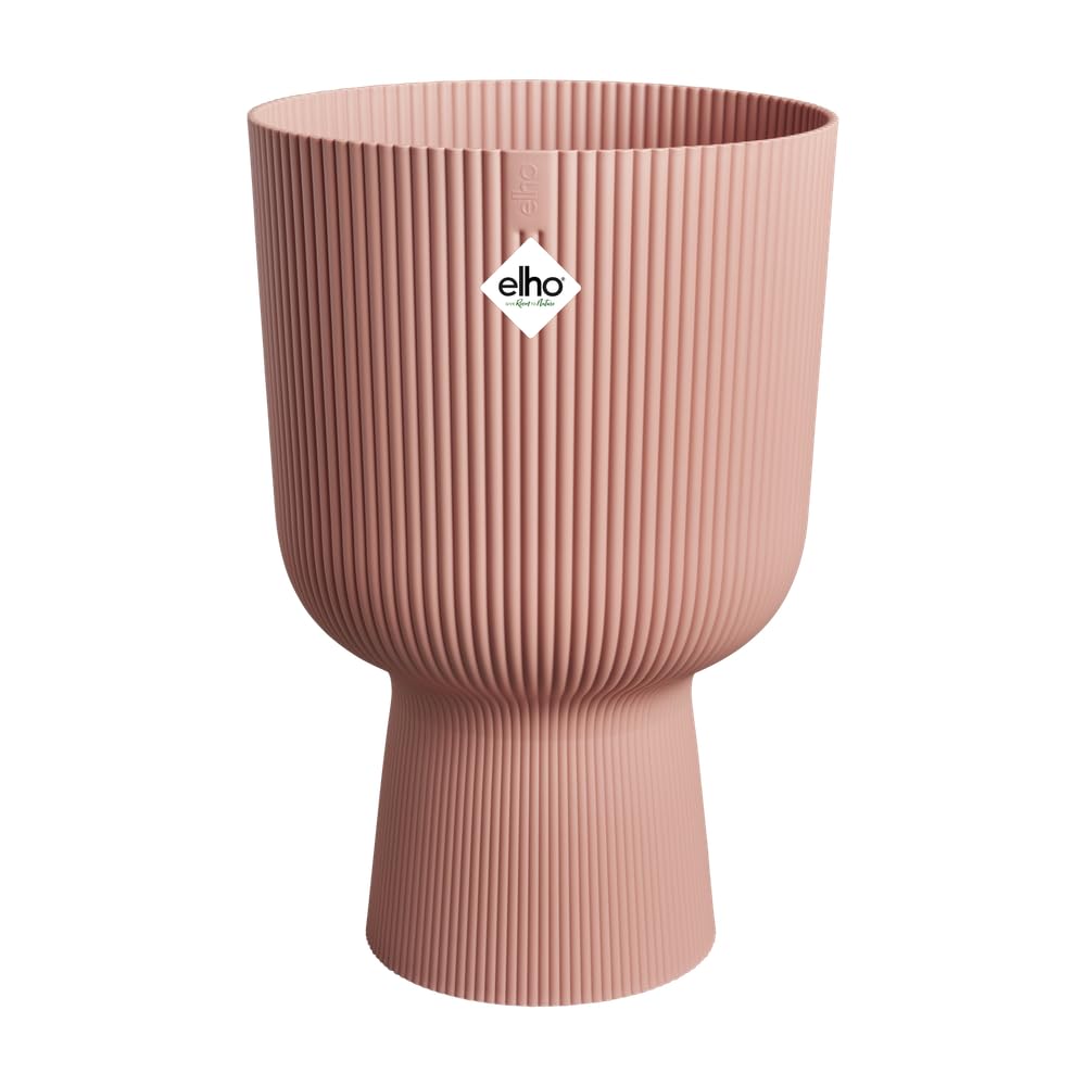 elho Vibes Fold Coupe 30 - Indoor Plant Pot - 100% Recycled Plastic - Ø 29.5 x H 44.7 cm - Pink/Delicate Pink — image 1