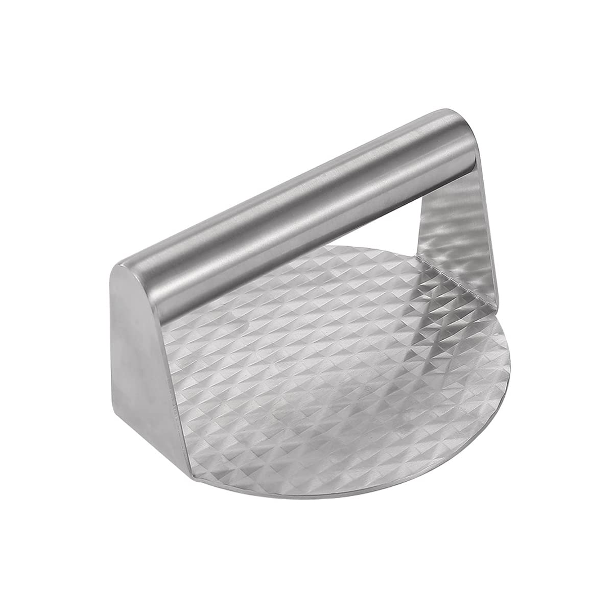 Hniuyun Stainless Steel Burger Press, Round Multi Functional Steak Press, Bacon Press, Grill Press Perfect for Flat Top Grill Kitchen Cooking