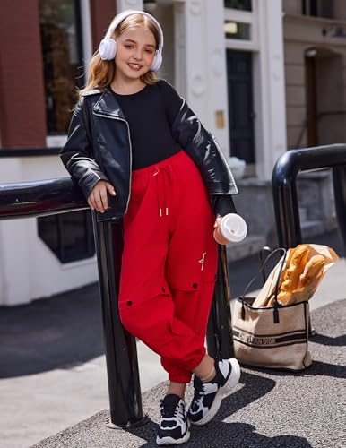 Arshiner Girls Long Sleeve Ribbed Knit Shirts Soft Slim Fit Crewneck Casual Base Layer Tops Tees4