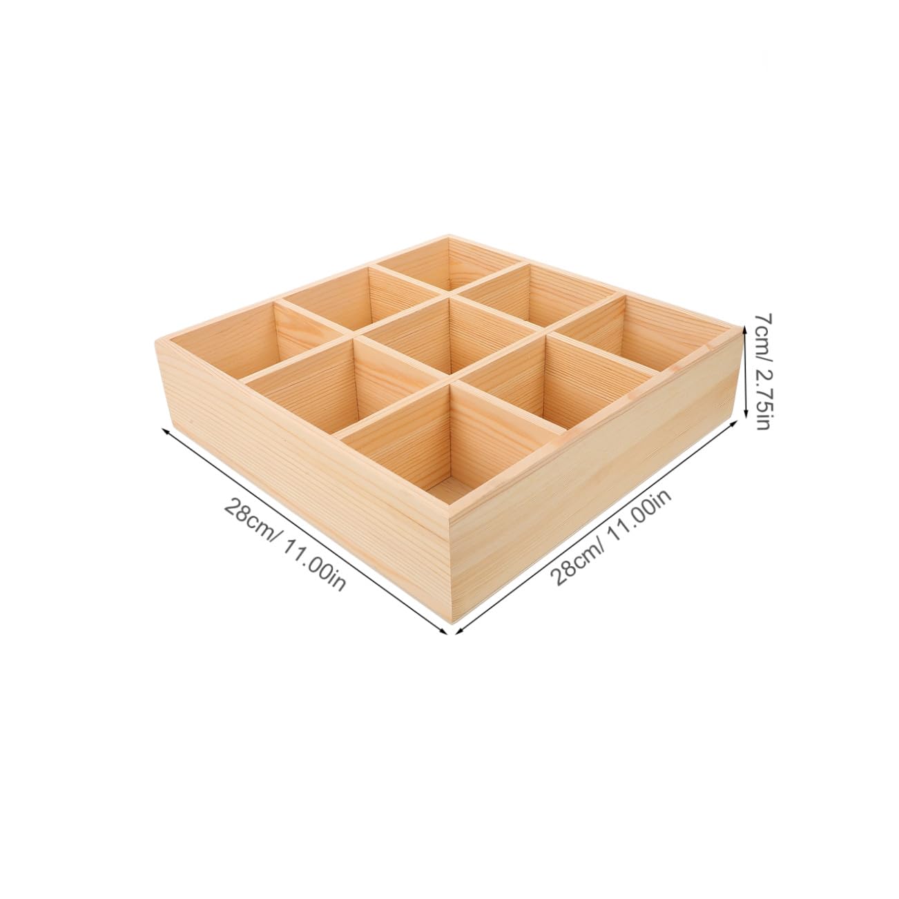Alipis Porta Bustine Di Tè in Legno Scatola Di Legno Per Riporre Tè Scomparti Organizer Per Cucina
