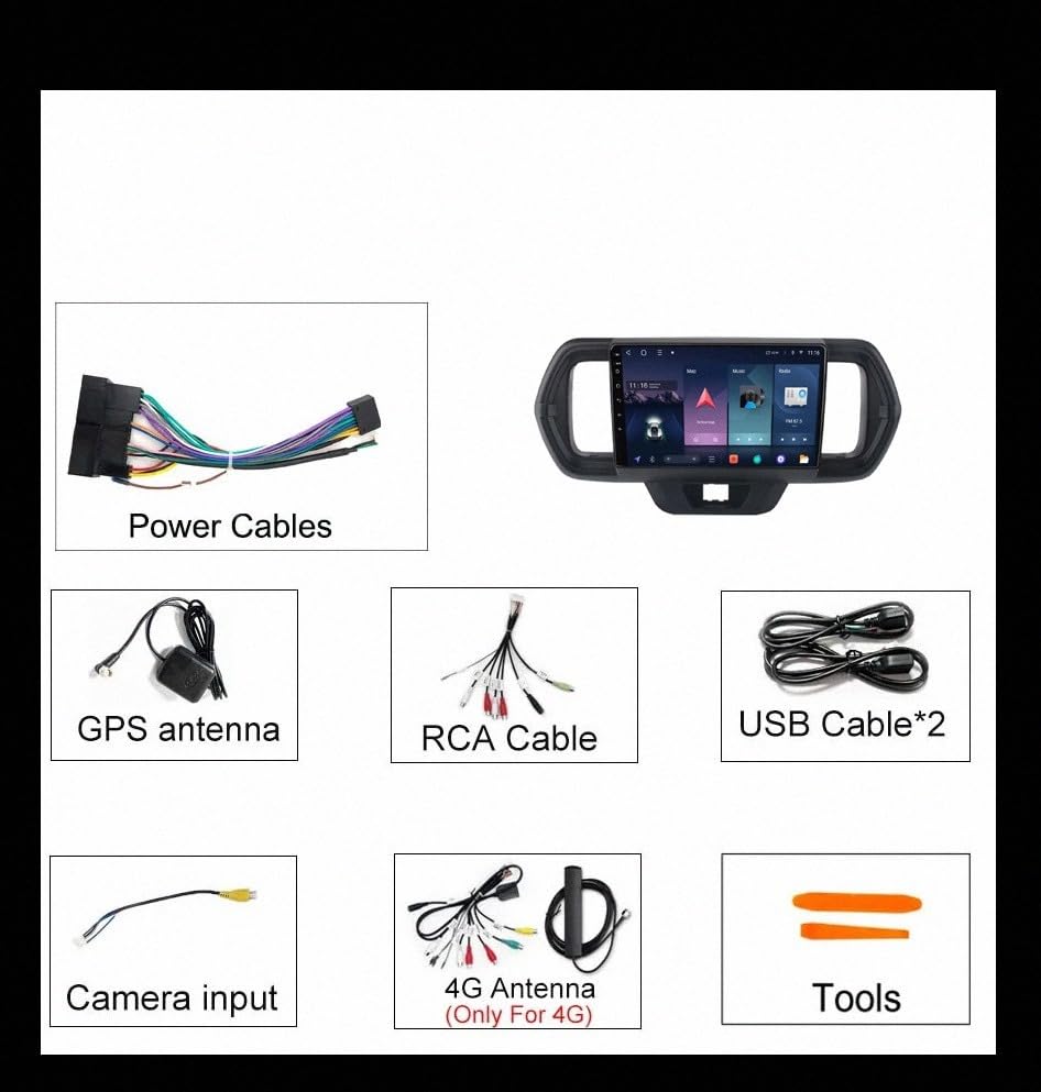 Carplay para Toyota Passo 3 Pantalla Táctil GPS 7