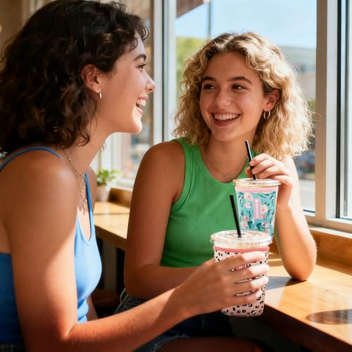 Image of Wk ieason Iced Coffee Cup Sleeves Reusable Neoprene Iced Coffee Sleeve for Hot Cold Drinks Beverage Cooler sleeve Iced Coffee Cup Cover 16-32OZ for for Starbucks Dunkin Coffee and More