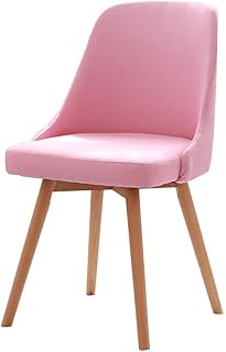 FDN Sedie da Pranzo Sedie da Sala da Pranzo, Lavabile semplicità Moderna per La Sala da Pranzo Dell'hotel Trucco Sedie da Cucina Poltroncine (Color : Pink)