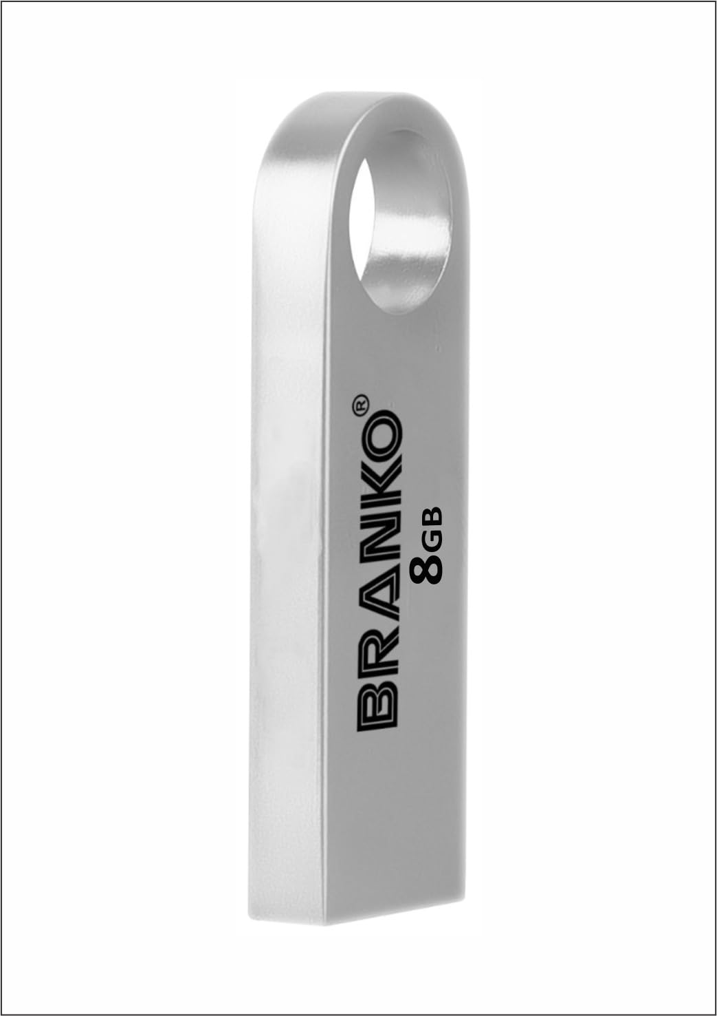 BRANKO 8GB Metal Body Pen Drive USB 2.0 – Durable Flash Drive with 5-Year Warranty, Compact and Reliable Memory Stick for PC, Laptop, and More