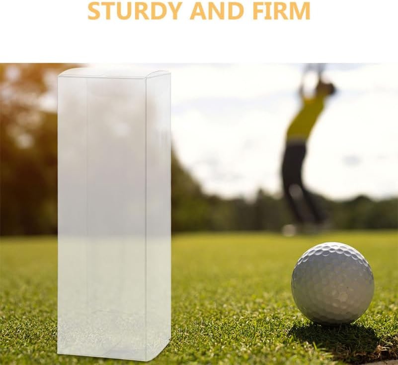 BESPORTBLE Golf Ball Display Case for Collection Transparent Pet Foldable Storage Box 4 pcs Golf Packaging Organizer for Home Office Shelf Collectibles Display image 5