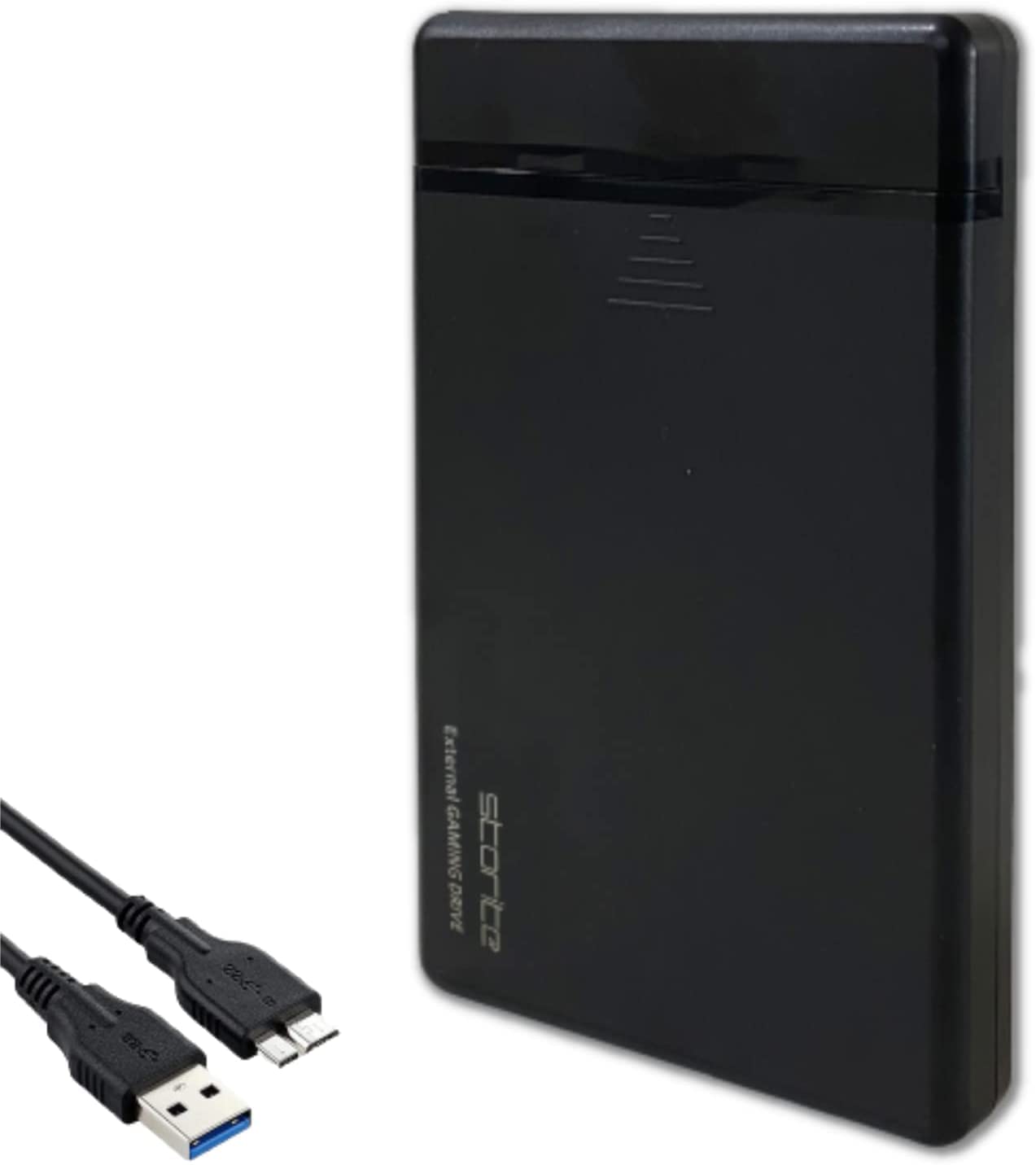 Storite External Hard Drive Disk Portable gaming drive 500GB USB 3.0 Plug And Play 2.5" HDD For Games Storage & Backups Supports Windows Linux MAC Android PS4 PS3 Laptop PC Desktop (Black)