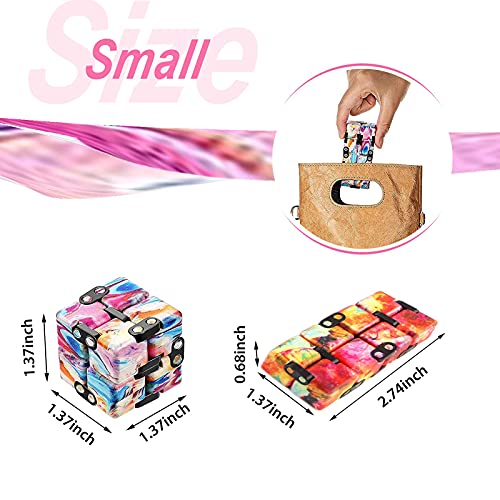 Ea Gift Infinity Cubes Best Fidget Toys For Stress And Anxiety Relief, Mini Fidget Cube Easy To Carry, Anxiety Cube Is A Unique Hand-Held Gifts Idea For Various Events. (Camouflage Pink) #TOP6