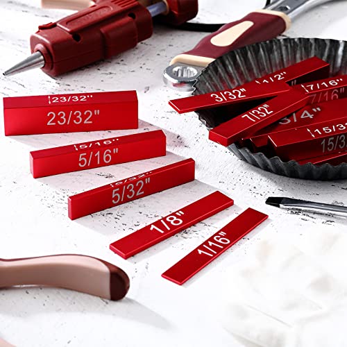 Blocs de configuration en aluminium rouge usiné pour accessoires de défonceuse
