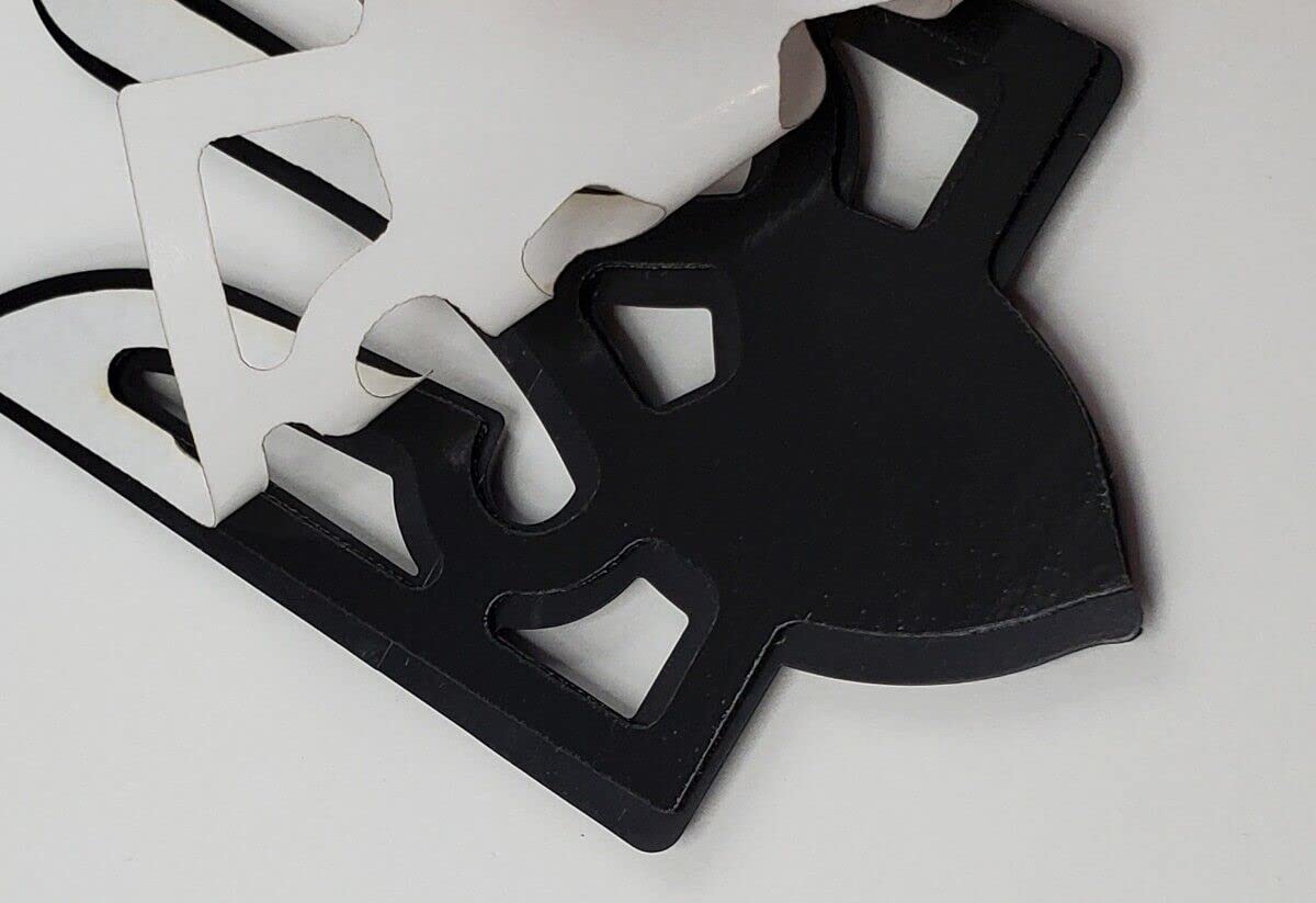 Czarny Tryzub ukraiński trójząb samochód emblemat 3D naklejka automatyczna naklejka naklejka symbol Ukrainy 8,9 cm wysokości