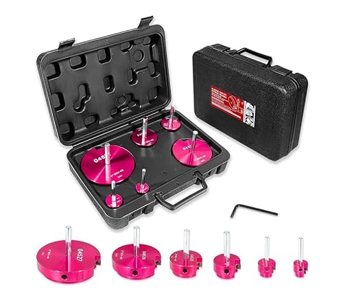 Hiolpen 04529 for PPRK6 Plastic Pipe Fitting Reamer 6 PCS Kit fit into standard 1/2\" drills, PVC pipe reamer tool Contains PPR75, PPR100, PPR150, PPR200, PPR300 and PPR400