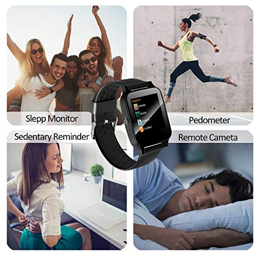 Smart Watch Fitness Tracker with Heart Rate Blood Pressure Monitor for Men Women Kid Outdoor Sport Watch with Pedometer Activity GPS Tracker Calorie Sync Phone Prime Summer Holiday Travel Gifts