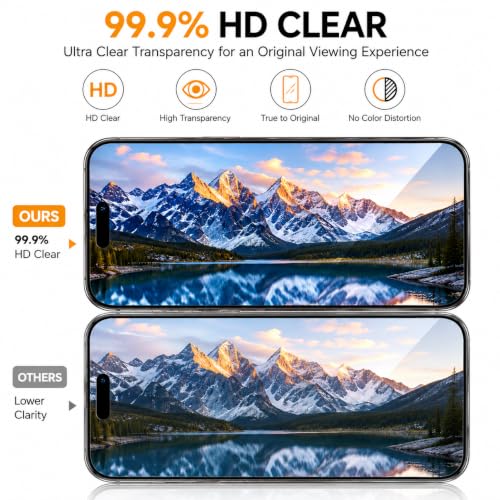 Image of Tempered glass for iphone 16 pro max| Screen Protector Full HD Quality Tempered Glass Anti-Scratch Edge to Edge Coverage For Easy Installation (iPhone 16 Pro Max), Pack Of 1