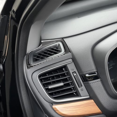 Real Premium Carbon Fiber Compatible with Honda CRV 2017 2018 2019 2020 2021 Accessories Car Instrument air Vent Cover Sticker Decal Auto Interior Trim