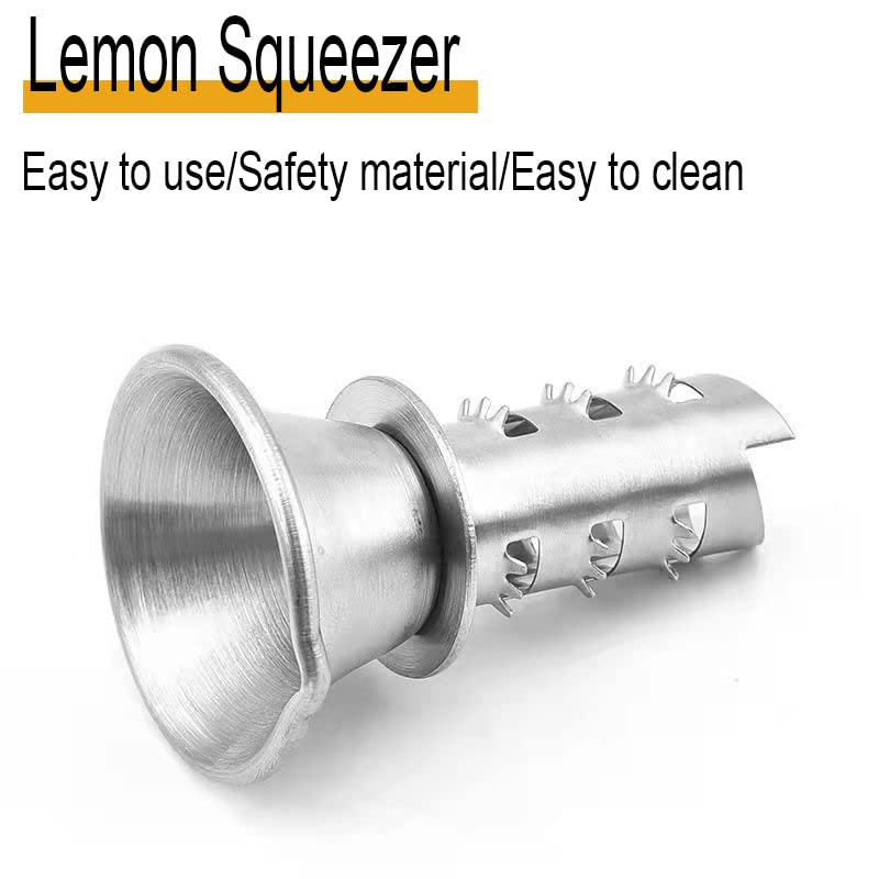 Stainless Steel Trumpet Lemon Citrus Juicer Reamer Trumpet Extractor - image 3