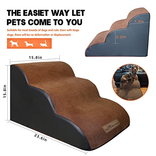 Dog-Stairs-and-Ramp-for-High-Beds-or-Couches-with-4-Rug-GripperExtra-Wide-Deep-Dog-StepsNon-Slip-Pet-StairsPet-Steps-for-Older-Dogs-InjuredOlder-PetsCats-with-Joint-Pain-3-Stairs - Cucciolini Doodles   Dog-Stairs-and-Ramp-for-High-Beds-or-Couches-with-4-Rug-GripperExtra-Wide-Deep-Dog-StepsNon-Slip-Pet-StairsPet-Steps-for-Older-Dogs-InjuredOlder-PetsCats-with-Joint-Pain-3-Stairs