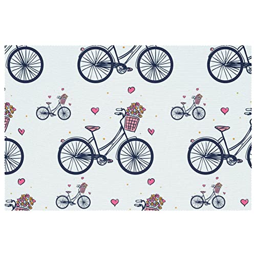 Sets de table vélo pour repas conviviaux et décoration de table chaleureuse - 2