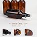 ULG Fine Mist Sprayers 4 oz Amber Boston Bound Glass Bottles 8 Pieces Empty Spray Atomizer Aromatherapy Cosmetic Sprays Including Waterproof DIY Labels