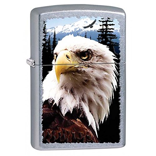 Zippo Eagles Dare Pocket Lighter - Refillable Flip-Top Windproof Lighters - Fierce Soaring Eagle Patriotic Design Pocket Lighters - Luxury Metal Lighter Made in USA product thumbnail 14