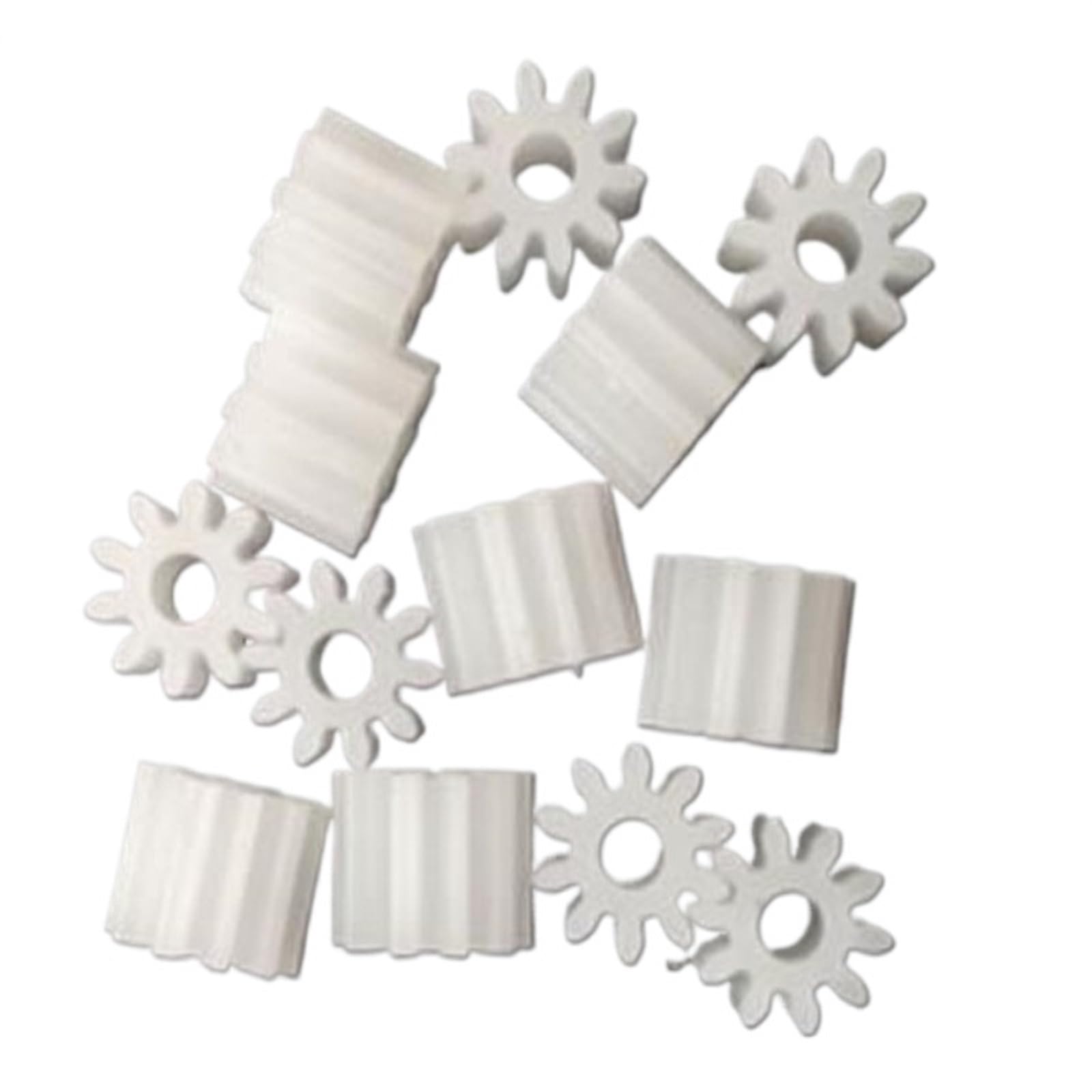 10 Stück Kunststoff-Zahnräder 0,6 Modul 9 Zähne - Getriebewelle Für Modellbau