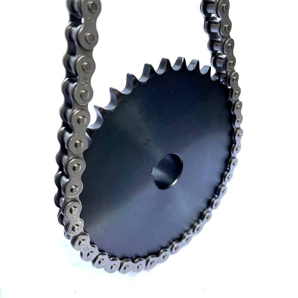 #40 Roller Chain Sprocket B Type 1" Bore Rust Prevention Hardened 36 Tooth — Amazon image 7