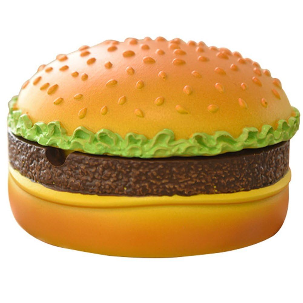 Amazon.co.jp: Vepoty ハンバーガー形 灰皿 クリエイティブ 食べ物