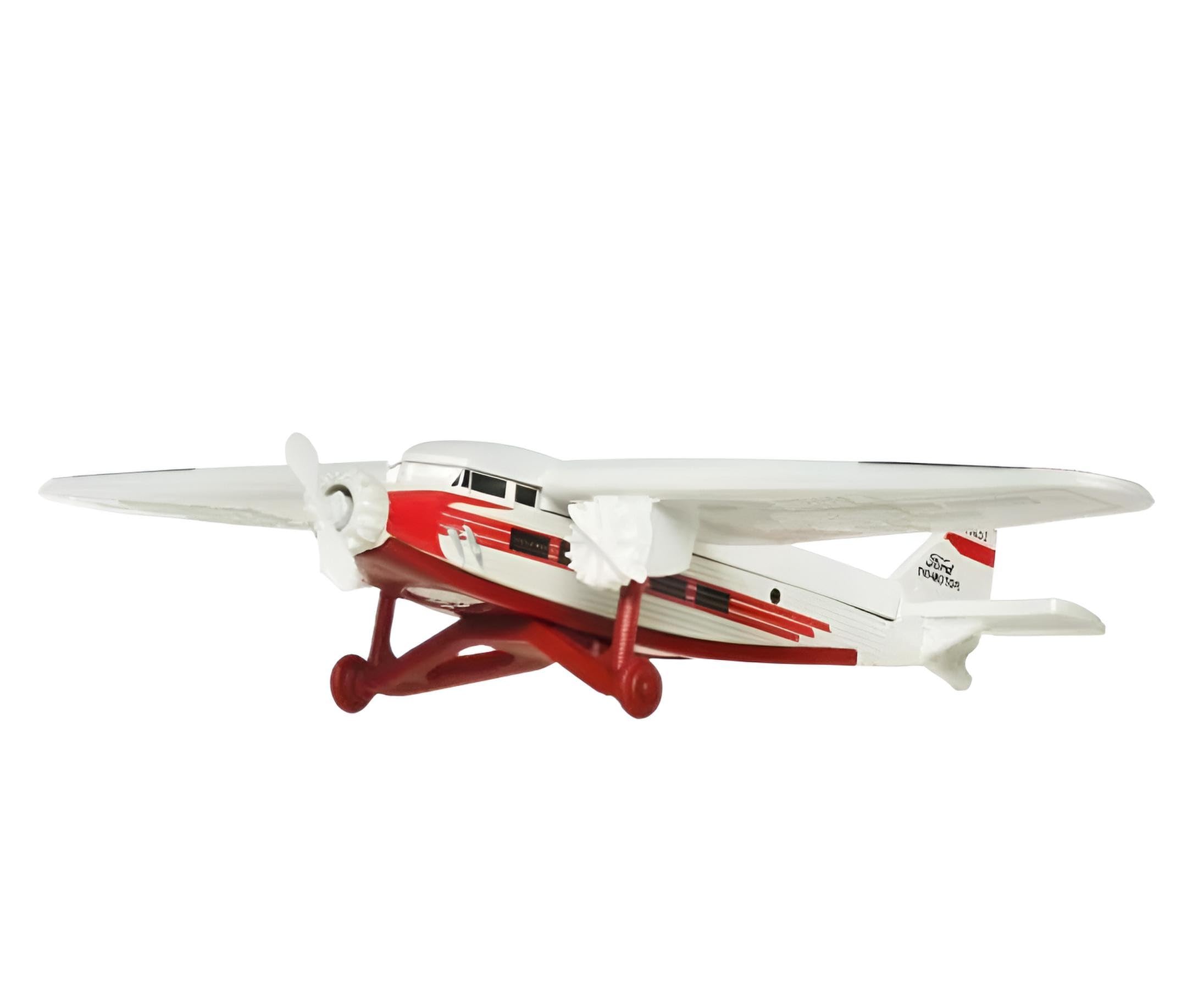 Matchbox Indiana Jones Ford Tri-Motor Diecast Airplane, White, 1:64 Scale - Image 2