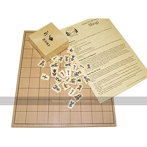 Masters Traditional Games Tablero de Madera de Shogi Cover