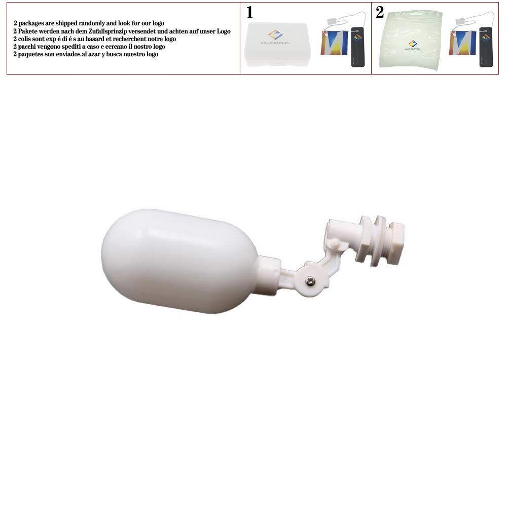 1/4 inches Inlet White Plastic Adjustable Auto Fill Float Ball Valve Water Control Switch for Water Tower Water Tank