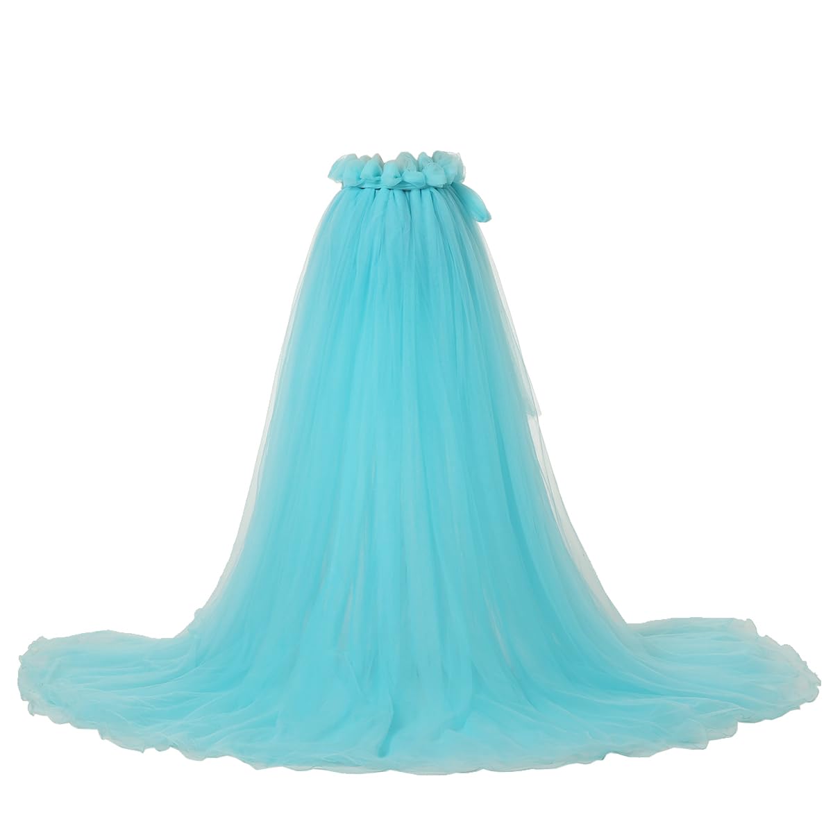 GRACEART Jupe Longue de Mariée en Tulle pour Femme avec Nœud pour Mariage