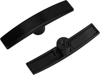 SAQXK 2pcs Black Aluminum RV Dump Valve T Handles - Universal Replacement for Valterra Camco Waste Tank Gate Valves