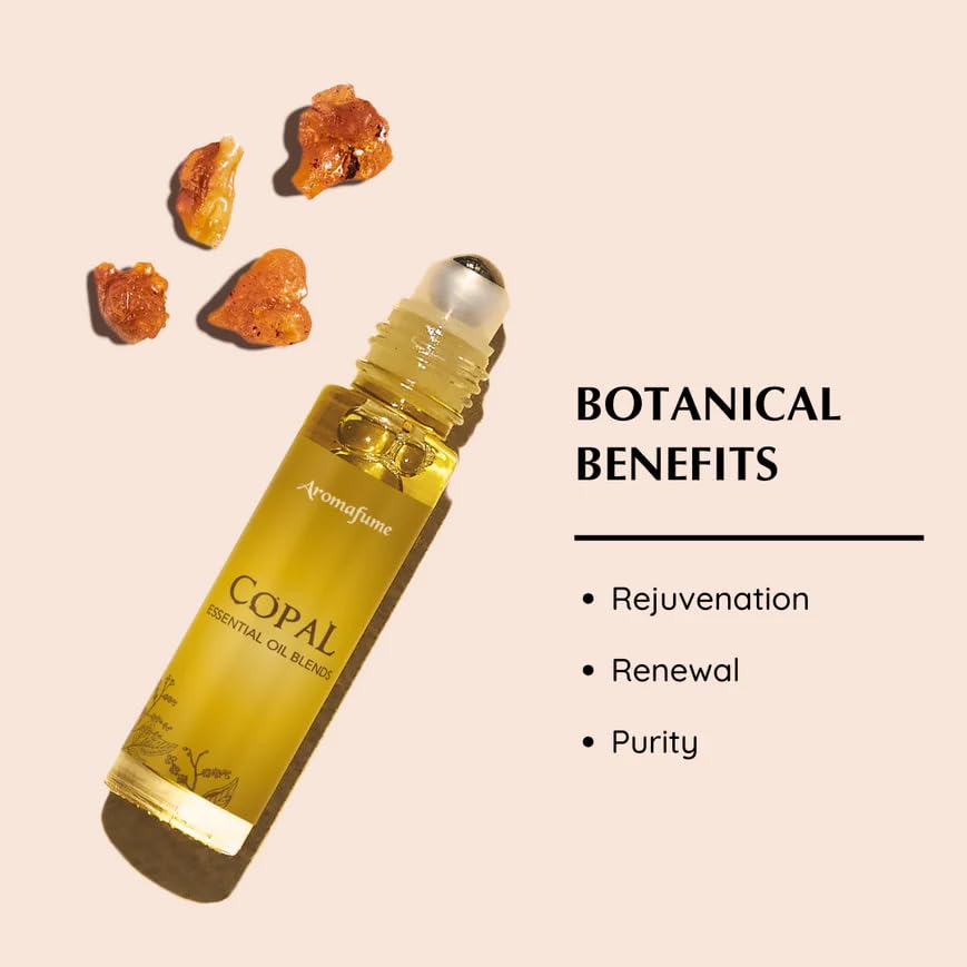 Aromafume Copal Resin Essential Oil Roll-On Blend 1 x 10ml / 1 x 0.33 Fl Oz | Made with Protium Copal (Burseraceae) Extract | Native to Mexico | For meditation, spiritual awakening & prayer - Image 3
