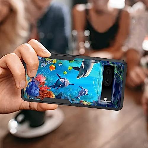 Coque Pixel 7a dauphins évite les bris d'écran et rayures