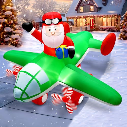 Aufblasbare Weihnachtsdekoration, Weihnachtsmann fliegen, animiertes...
