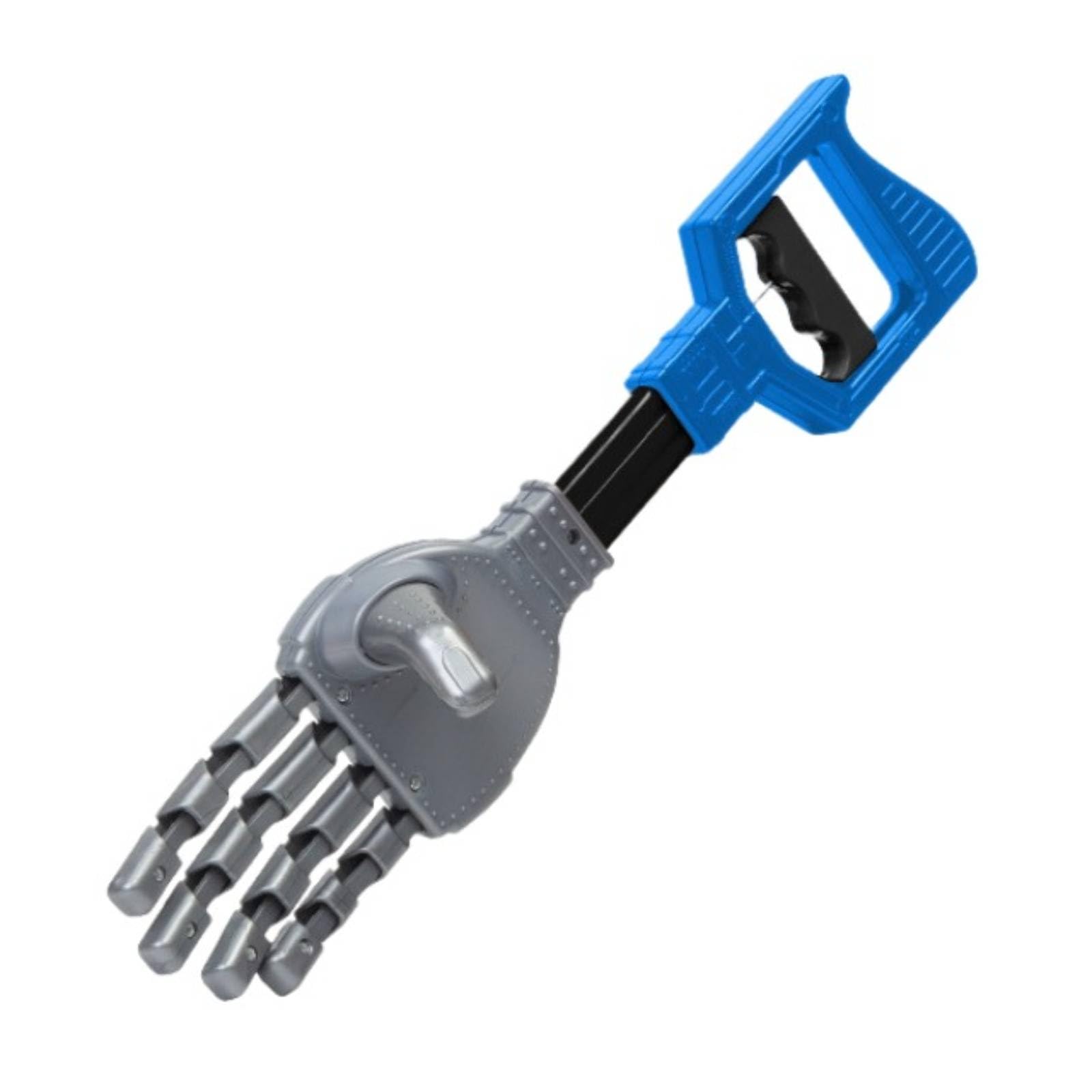 Milageto Robot Hand Grabber with Trigger Handheld Robot Hand Grabber Interactive Grasping Tool for Reach-and-Grab Games, Blue, Medium