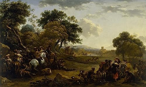 Tableau paysage Berchem 60x90cm idéal pour raviver un mur de salon blanc et vide