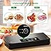 Vacuum Sealer Blusmart 80Kpa Stainless Steel Food Sealer Machine Air Sealing Systemfor Food Saver Storage with Dry and Moist Modes Starter Kit with Holder, Roll/Bags & Hose