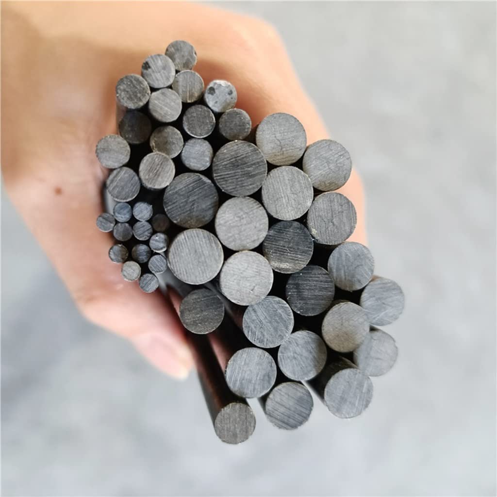 Aste in fibra di vetro da 5 pezzi da 1 mm-5 mm, lunghe 1.000 mm, barre tonde in fibra di vetro nere(3x1000mm)