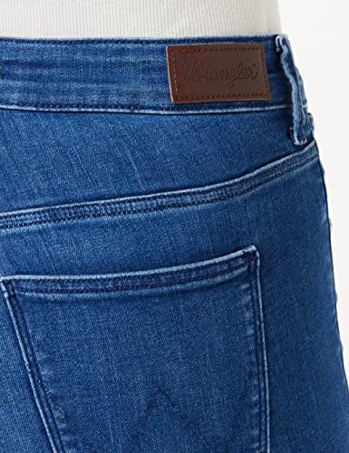 Wrangler Skinny Jeans, Blu (True Mid), 31W / 32L