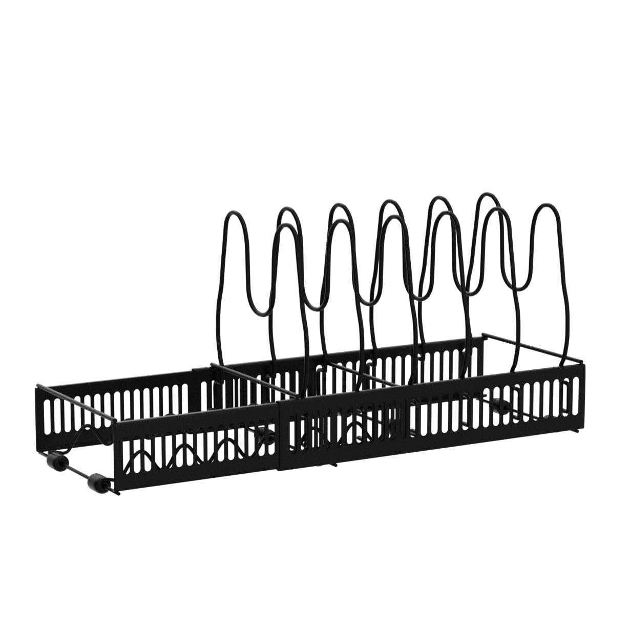 Topfaufbewahrung mit 10 verstellbaren Fächern, Aufbewahrung von Topfdeckel, Aufbewahrung von Töpfen im Schrank, Aufbewahrung von Pfannen, Aufbewahrung für Küche, Teller, Pfanne.