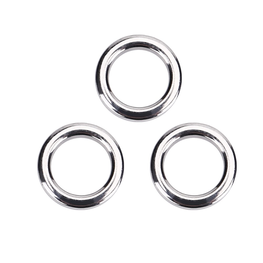 Anelli Split da Pesca Anelli in Acciaio Inox Heavy Duty Esche da Pesca Anello Catena Connettore per Pesca All'Aperto - 50 Pezzi