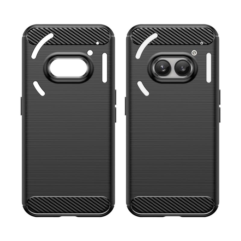 Image of Hybrid Carbon Fiber Back Case for Nothing Phone 2A (Black)