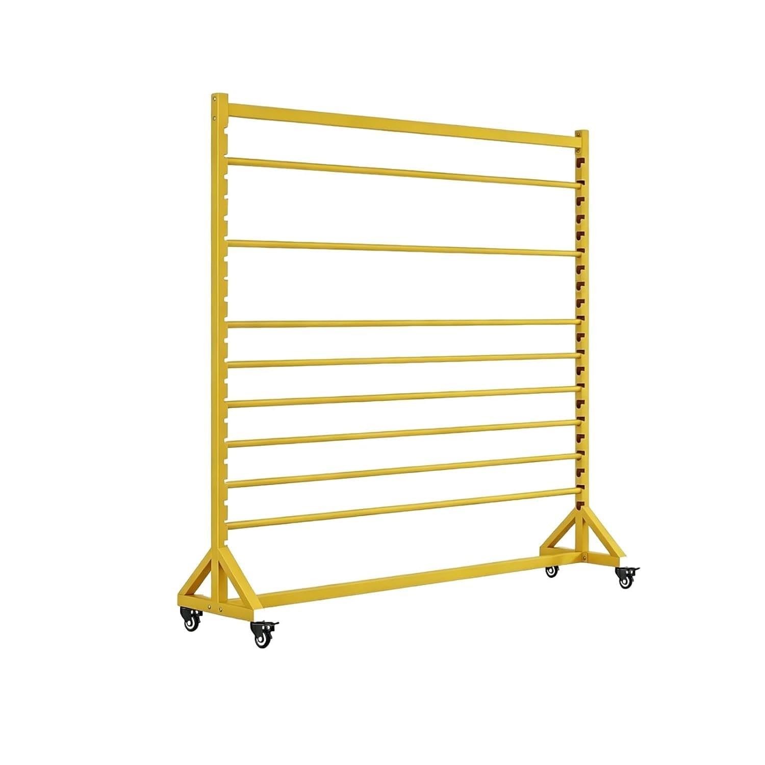 DHMYDPDZ Vinyl Cart Mobile Rack, Commercial Fabric Roll Rack,Vinyl Roll Holder 150cm-8rods