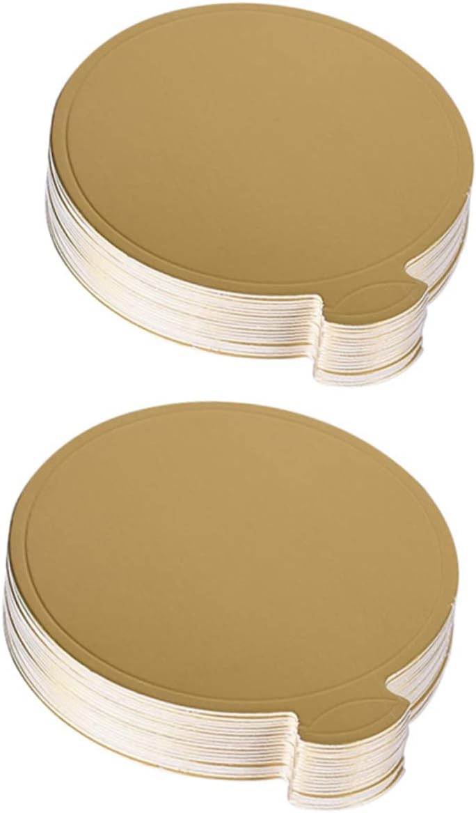 PRETYZOOM 400pcs Lightweight Portable Cake Serving Trays Round Cake Rounds Easy to Use Display Bases