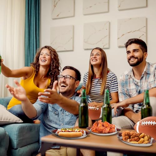 Rgqsun SY-FOOTBALL PARTY PLATES-24*14CM 60 Pcs Football Paper Plates 9.4 Inch Football Party Plates thumb #5