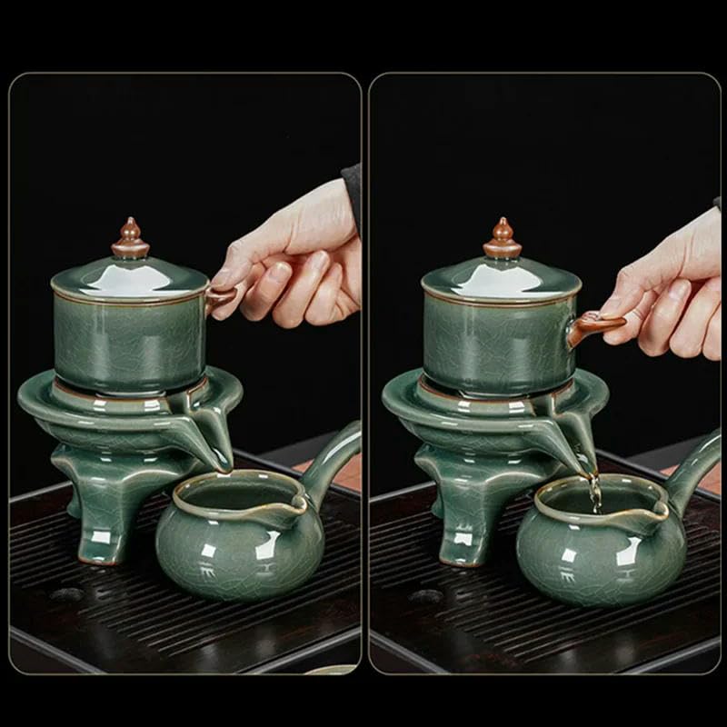 Juego de Tazas de té Chino, Tetera de Hueso China, Juego de té automático de Alta Gama, Juego de té de Viaje Moderno, Juego de té de Kung Fu, colador de té