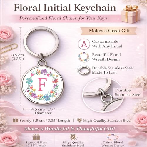 Image of magical gifts MG | Premium Alphabet & Initial Metal Keychain for Bags & Keys | Double-Sided | Personalized Initial Charm Keyring | Heavy-Duty Metal | Perfect for Gifting & Daily Use
