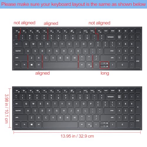 Protector de Teclado para Dell Inspiron 15 y Vostro 15 15.6" miniatura 2